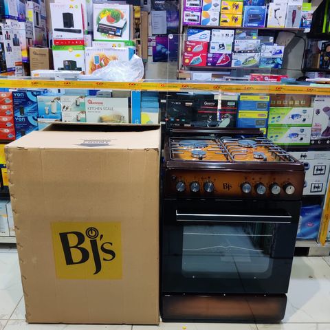 BJS Cooker 
Model: I-6011T-BROWN 
60X60 3-GAS+1 Hot Plate With Turbo-FAN 3 Gas+1 
