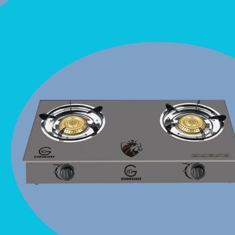 Eurochef 2 burner glass