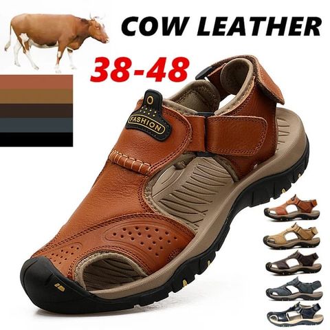 LEATHER OPEN SHOES 
SIZES:38----48