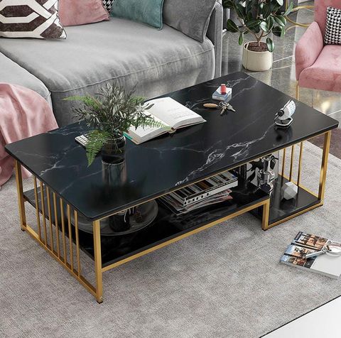 Modern Luxury Marble Effect Coffee Table