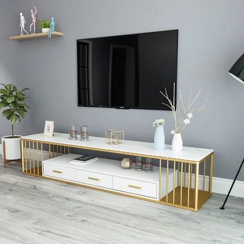 Polly 6ft Tv Stand 
✅180cmx35cmx40cm 
✅Colour  white available