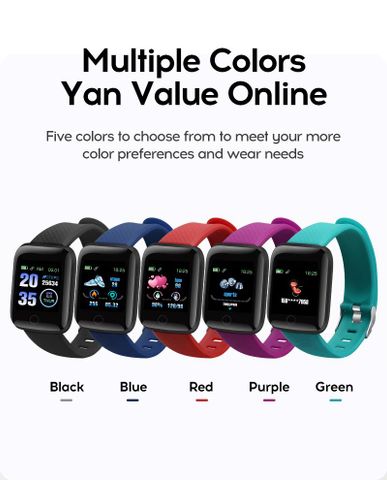 Smart watches
Colours available.
Black
Purple
Green
Blue