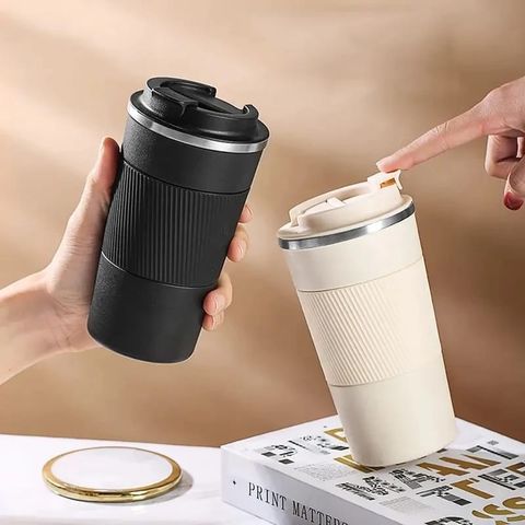 510ml Thermos Coffee Mug Water Bottle Temperature Display Vacuum