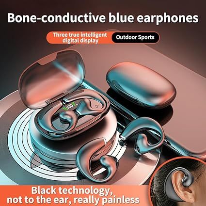 JR02 Wireless Earphones Ear Hook Bluetooth Earbuds 