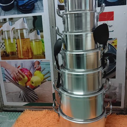 7pcs tornado stainless sufuria