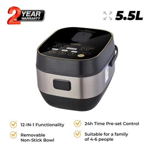 12 in 1 multi cooker 
Capacity 5.5 ltrs