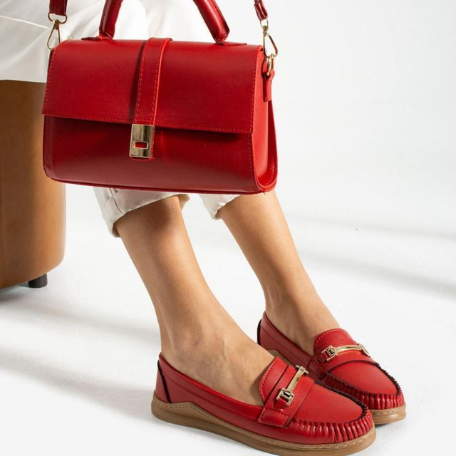 Loafers set 
Shoes × bag 