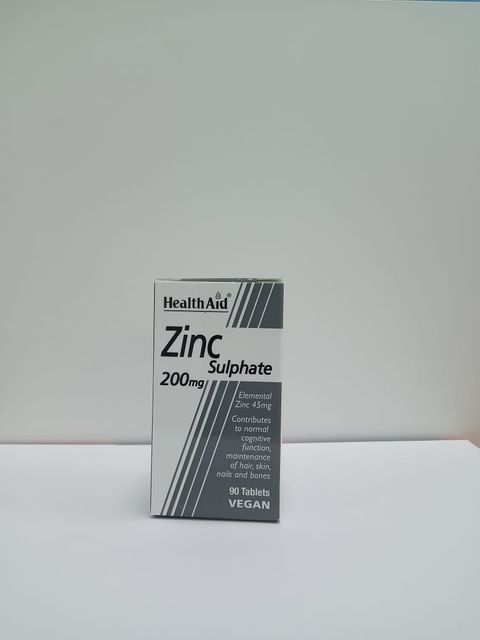 HEALTH AID ZINC SULPHATE TABLETS 90'S