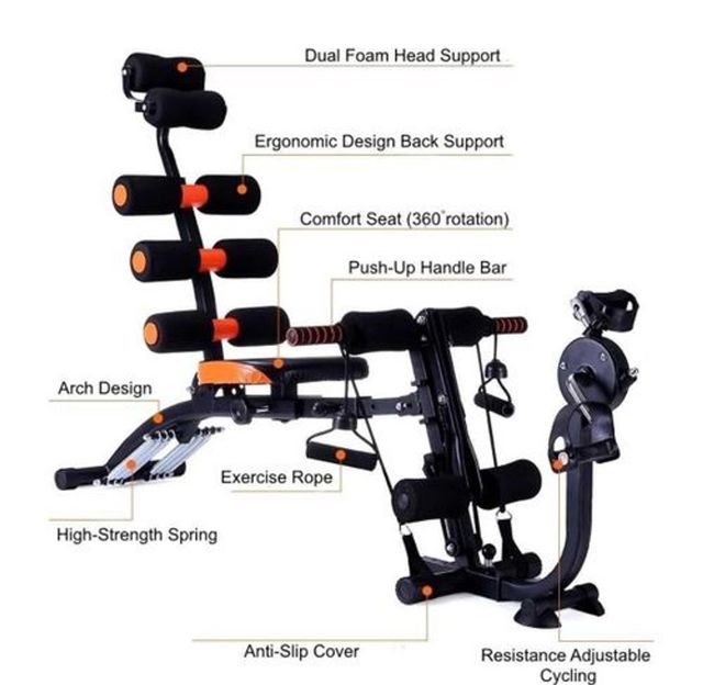 Six Pack Care Exercise Seat With Pedals( Six /seven Pack)