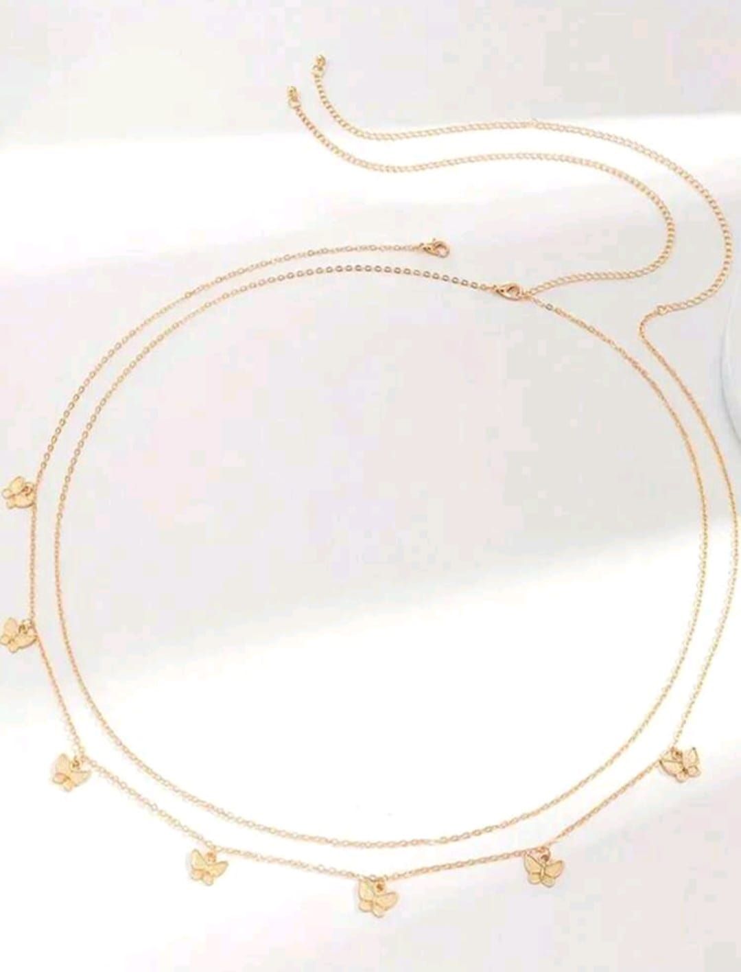 2 pc Sexy gold Body Waist Chain Jewelry For Women Vintage Minimalism Crystal Belly Belt Chain Bohemi