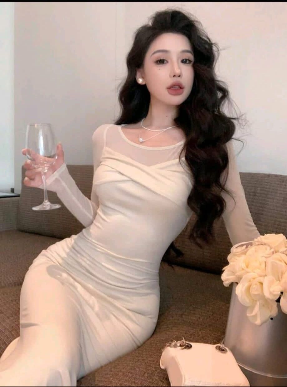 Apricot  Long Maxi Dress