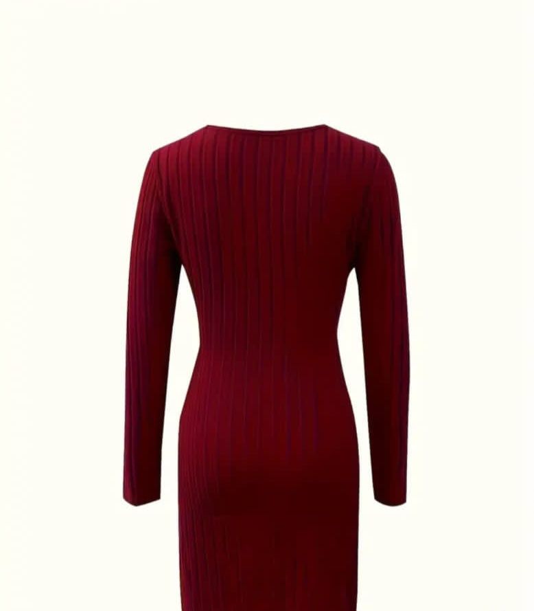 Red Sweater Dress