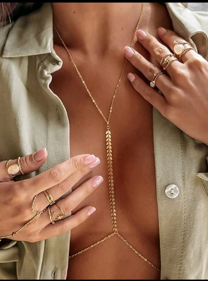 Leaflet,chest Jewelry , Bikini Accessories 