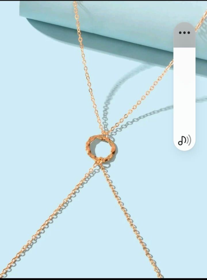 Ring Pattern Chest Bikini Jewelry 