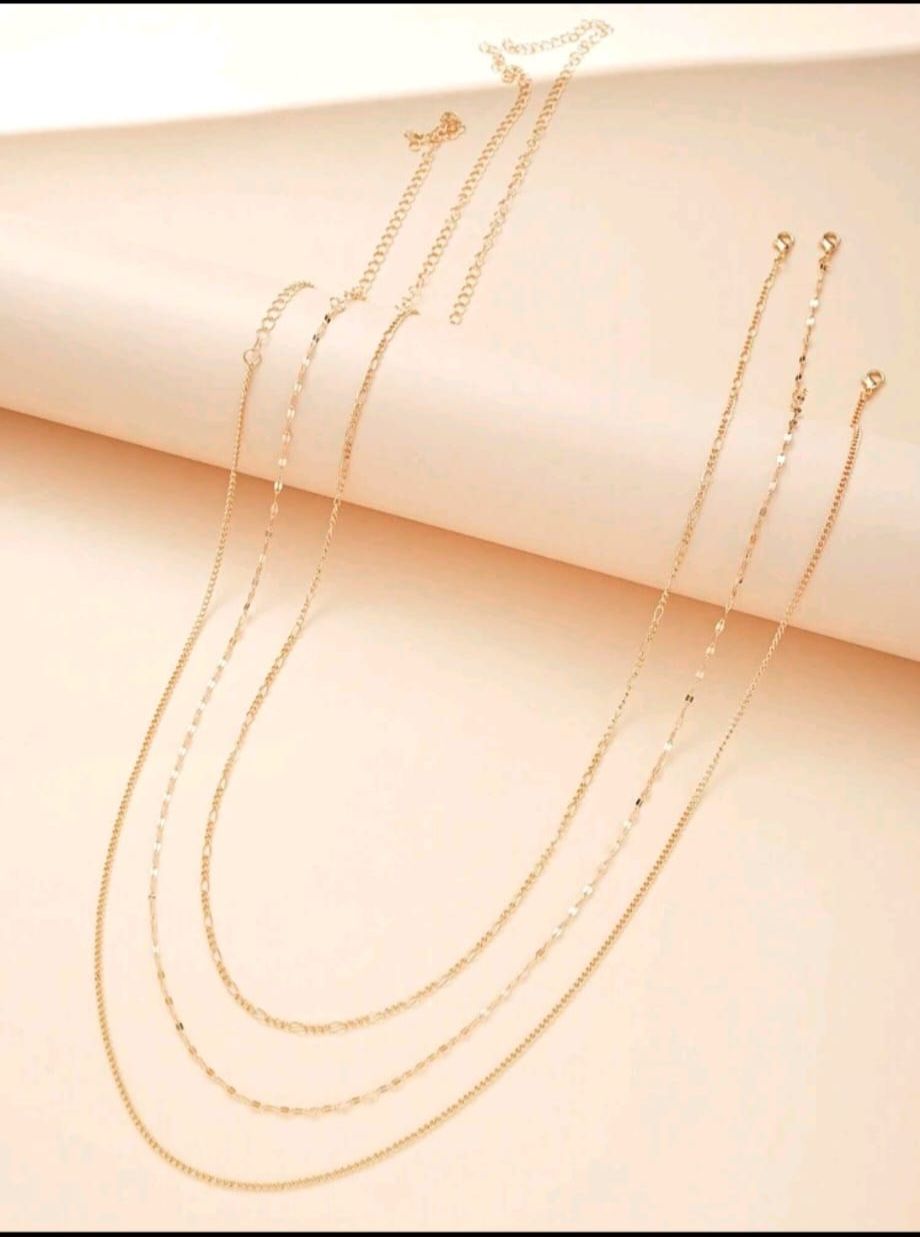3pcs Gold Belly Chain
