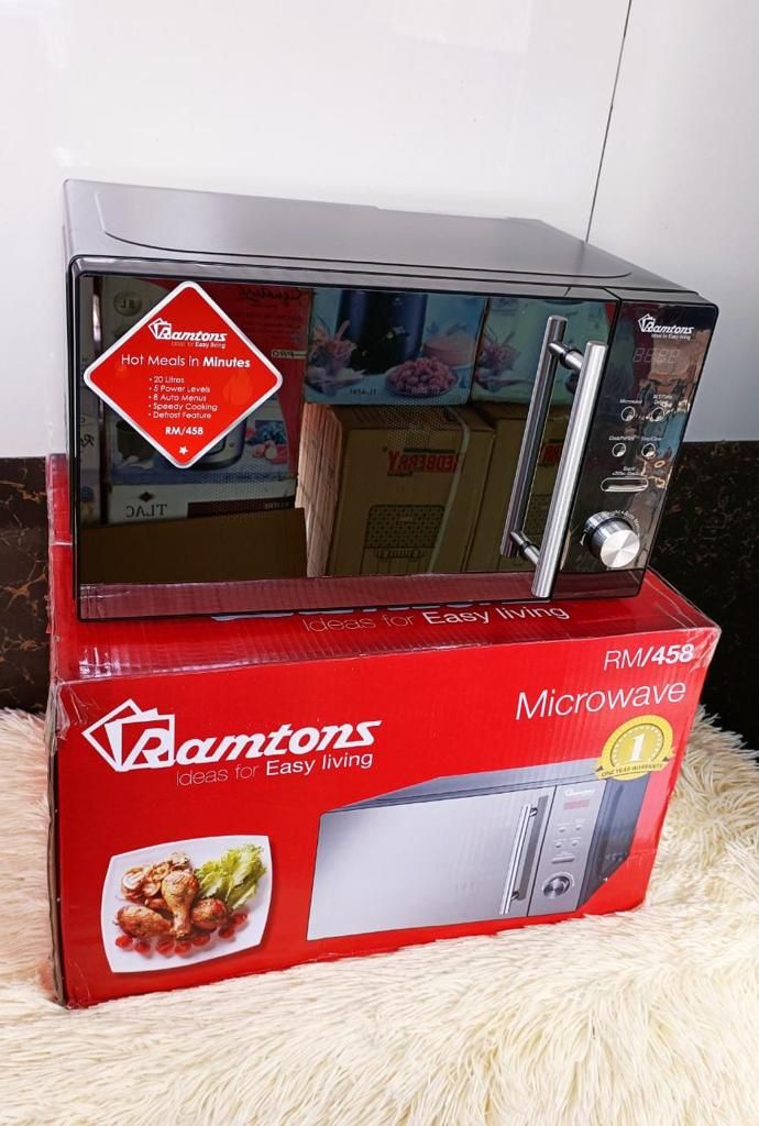 Ramtons 20Litres Digital Microwave RM 458 (Silver Glass) 