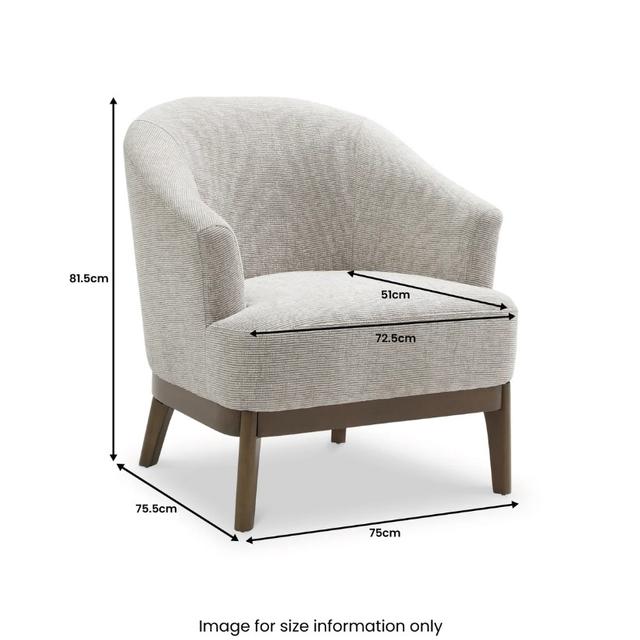Toira Natural Woven Chenille Chair