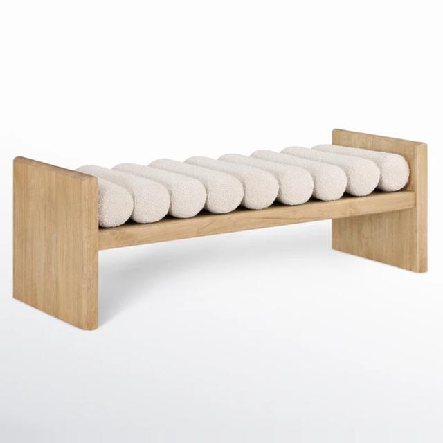 Reeves Boucle Wood Bench