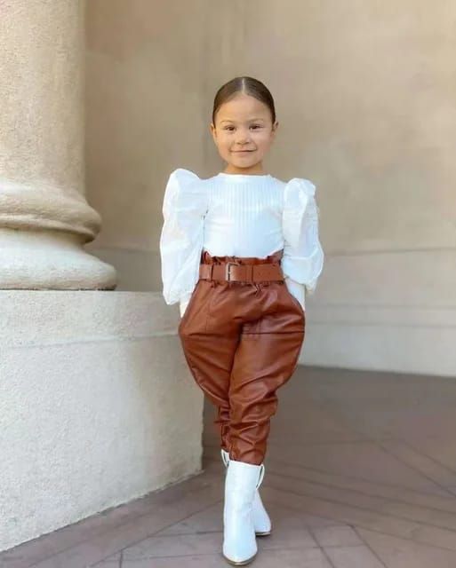 Kids 3 piece leather set
