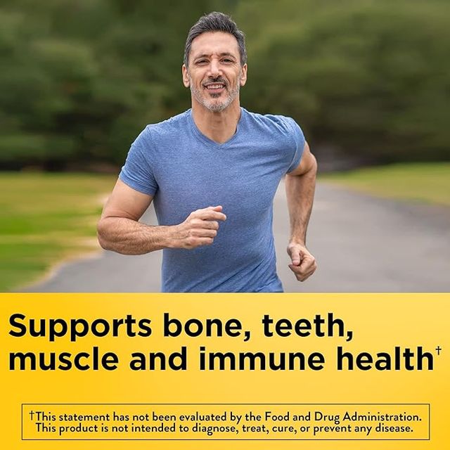 Nature Made Extra Strength Vitamin D3 5000 IU (125 mcg), Dietary Supplement for Bone, Teeth, Muscle 