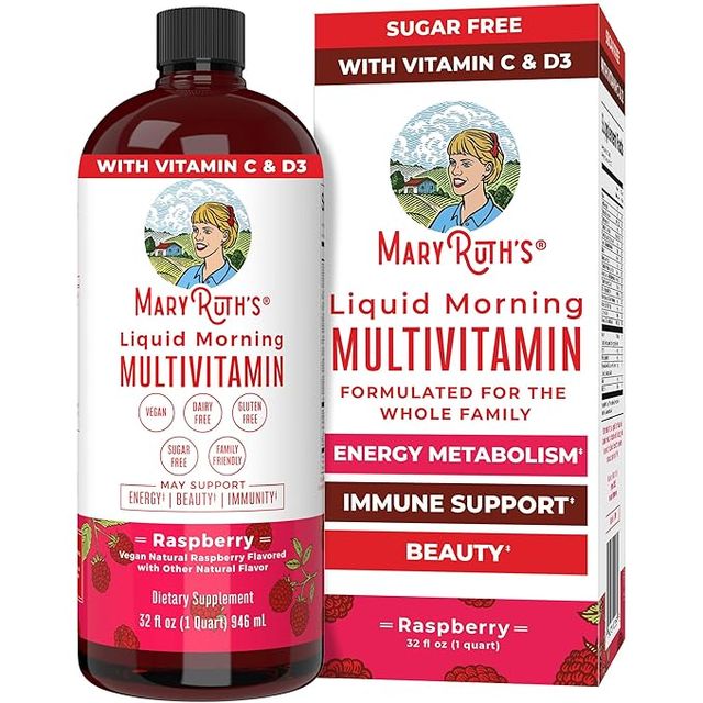Multivitamin for Women, Men & Kids by MaryRuth's | Liquid Morning Multivitamin | Mens, Womens Vitami