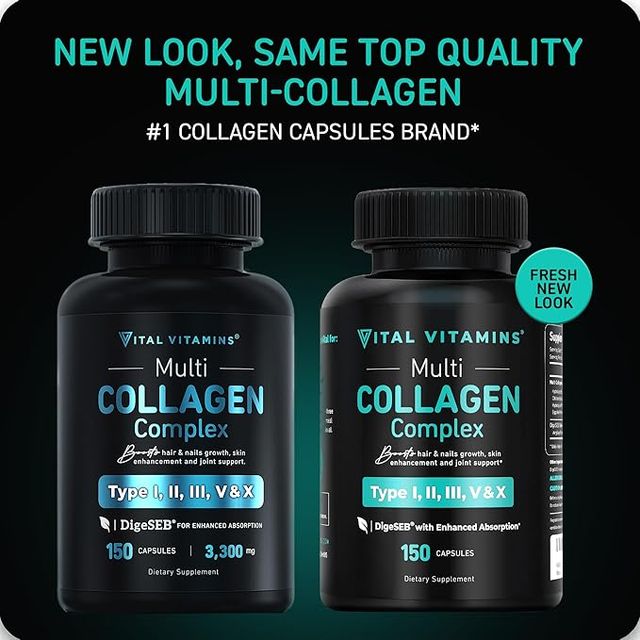 Vital Vitamins Collagen for Women & Men - 150 Capsules