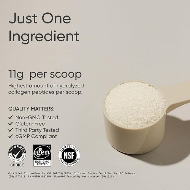 Sports Research Collagen Peptides for Women & Men, Unflavored, Hydrolyzed Type 1 & 3 Collagen