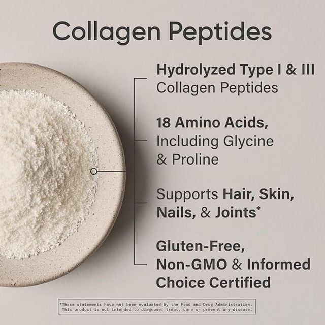 Sports Research Collagen Peptides for Women & Men, Unflavored, Hydrolyzed Type 1 & 3 Collagen
