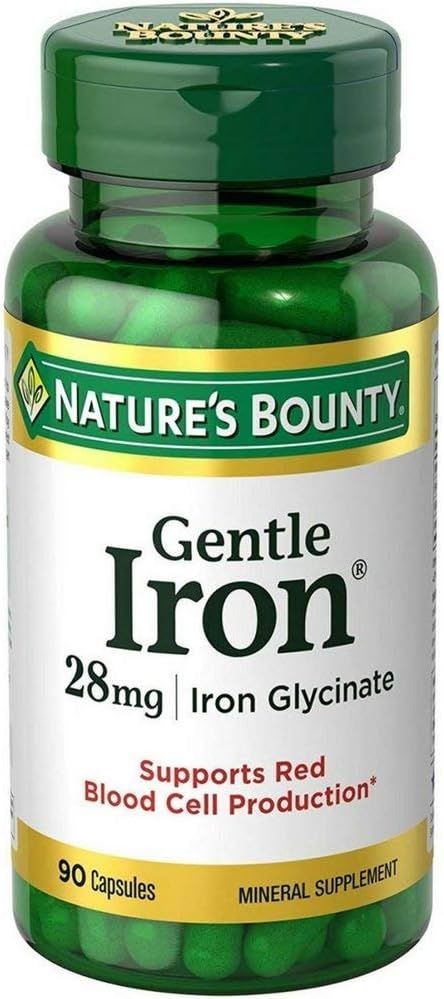 Nature's Bounty Gentle Iron - 28 mg - 90 Capsules
