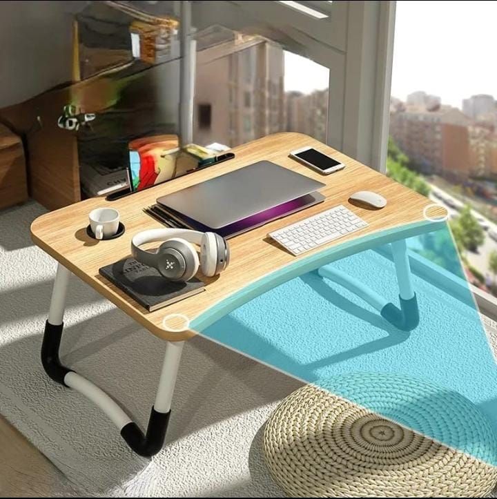 *❇️Multi-purpose foldable portable laptop /study desk table with tablet slot