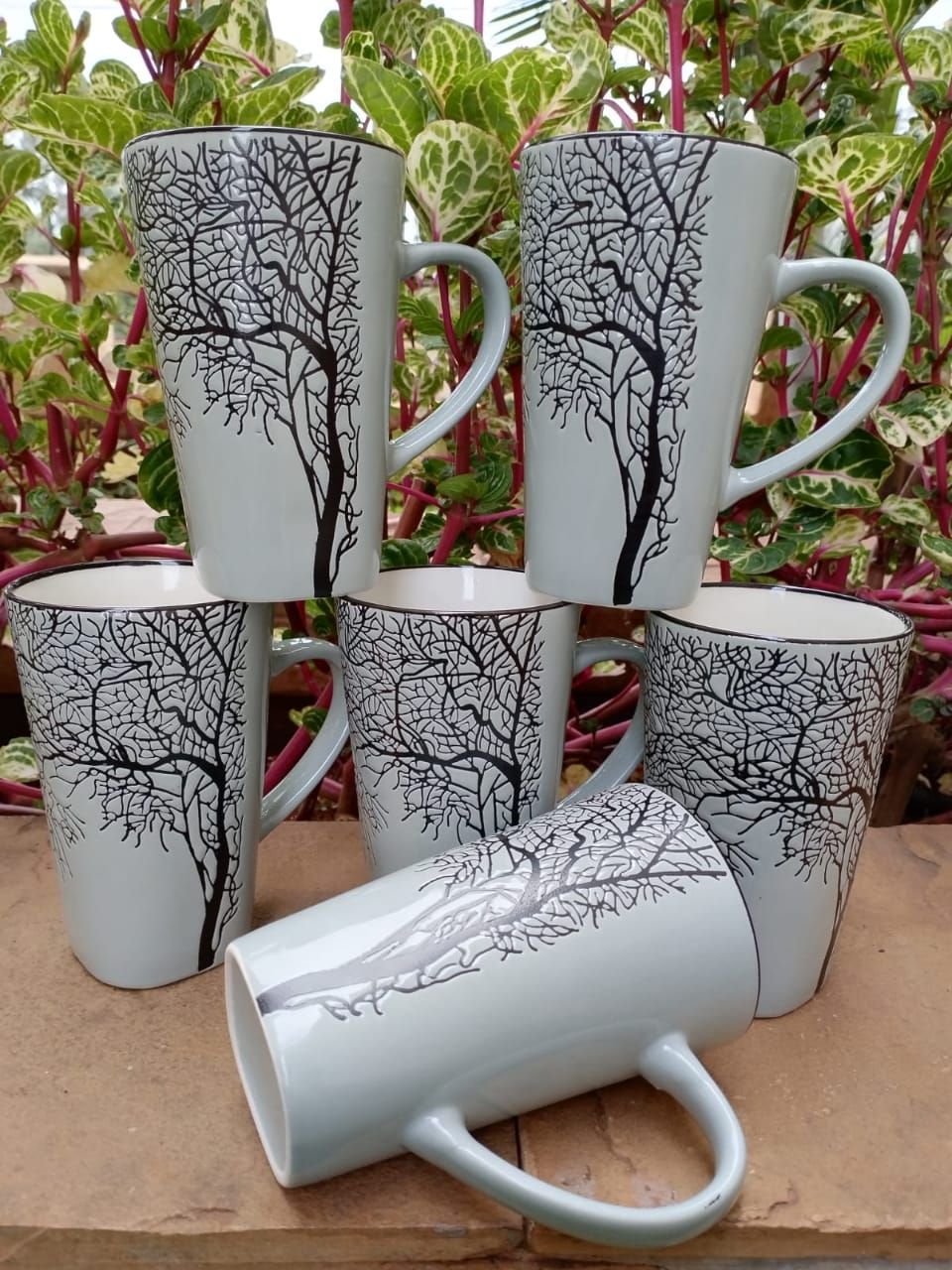 📌Classy tree mugs
▪️High quality 
▪️Comes as a set of 6