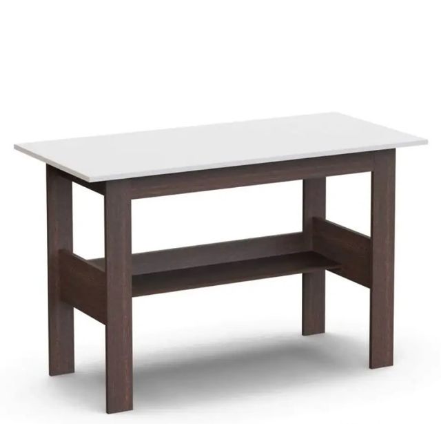  Efflino Study Table Desk in Wenge & White Finish