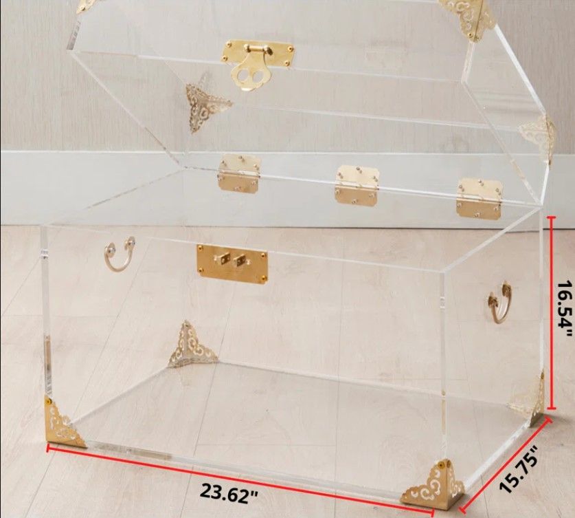 Ciao Bella Clear Acrylic Accent Trunk