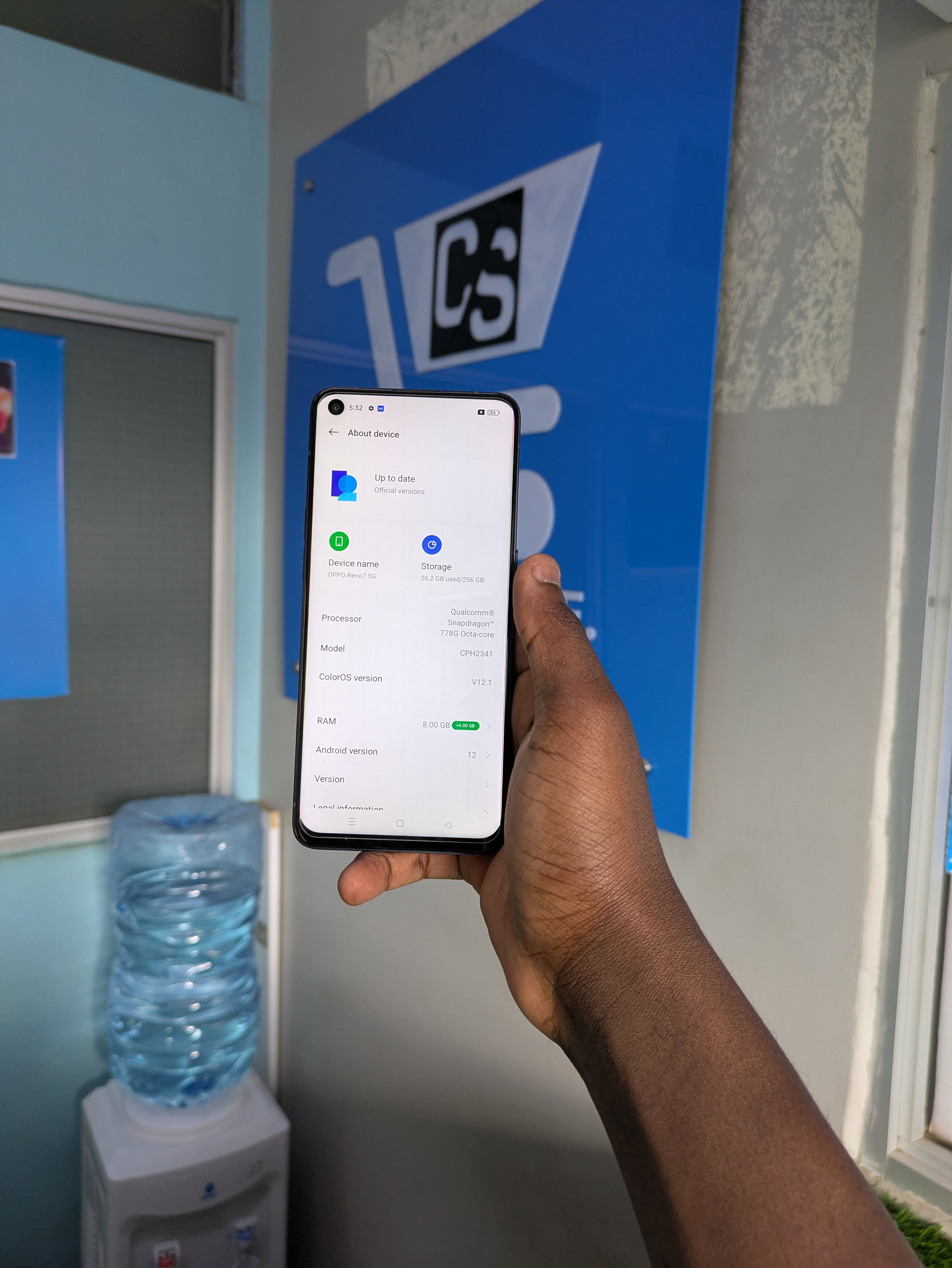 OPPO RENO 7 5G 256GB ROM 8GB RAM DISPLAY 6.4INCHES REAR CAMERA 64MP + 8MP + 2MP  (No Fingerprint)