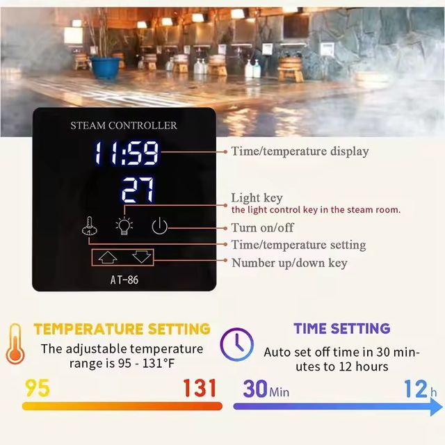 AT-86 STCMOET STEAMBATH CONTROL UNIT 
