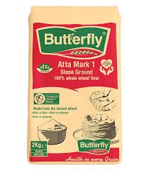 Butterfly Atta Mark1 Wheat Flour Red.stone Ground