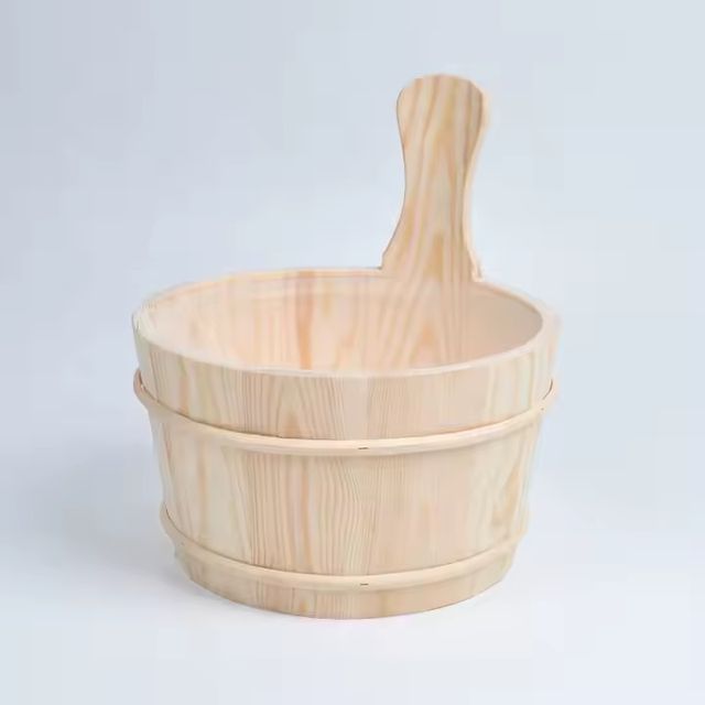 Sauna Bucket Wooden Buckets and Ladle