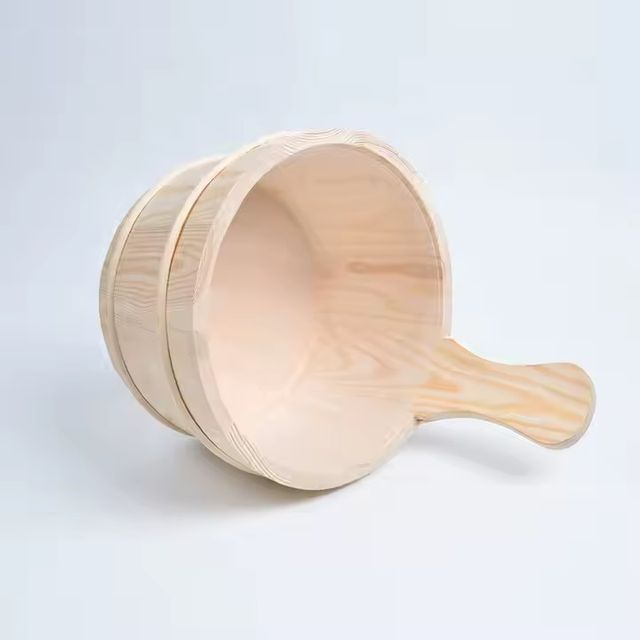 Sauna Bucket Wooden Buckets and Ladle