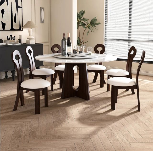 Fisher 59” Modern Dining Table Set 
