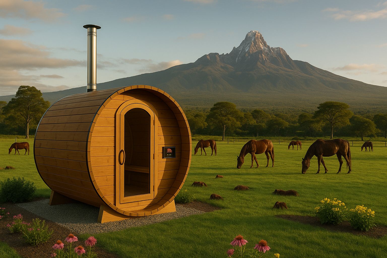OUTDOOR SAUNA INSTALLATION IN KENYA