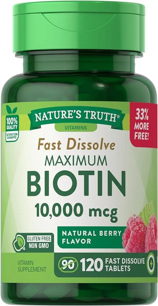 NATURES TRUTH BIOTIN 10000MCG  FAST DISSOLVING TABLETS 120'S