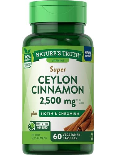 NATURES TRUTH CEYLON CINNAMON 2500MG  CAPSULES 60'S
