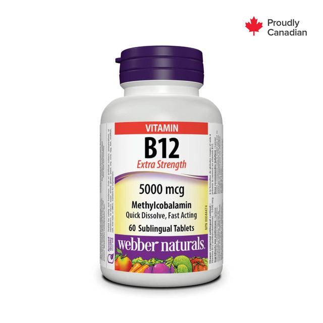 WEBBER NATURALS  VITAMIN B12 5000MCG TABLETS 60S 