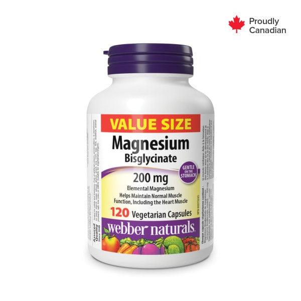 WEBBER NATURALS  MAGNESIUM BISGLYCINATE 200MG CAPSULES 120S