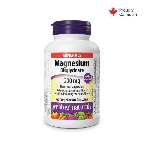 WEBBER NATURALS MAGNESIUM BISGLYCINATE 200MG CAPSULES 60S