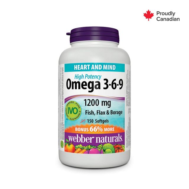 WEBBER NATURALS  OMEGA 3.6.9 1200MG SOFTGELS 150S