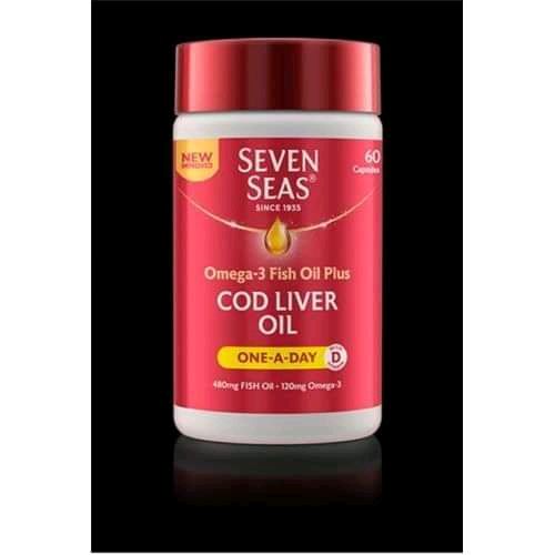 SEVEN SEAS COD LIVER OIL ONE A DAY CAPSULES  60'S