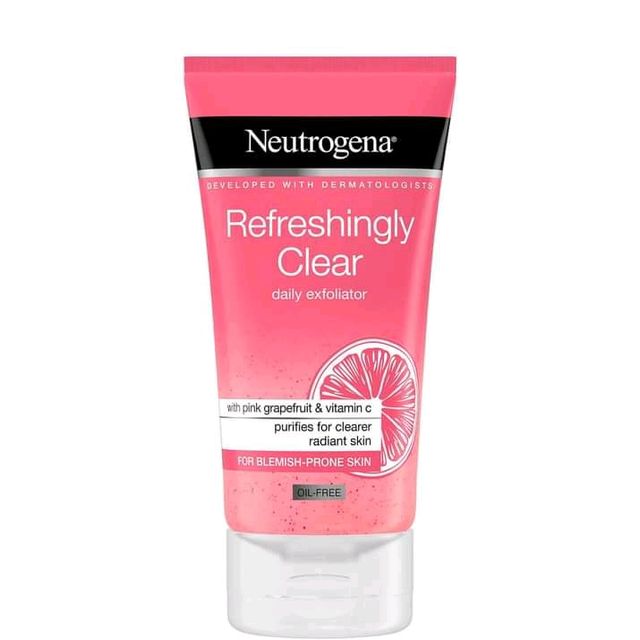 NEUTROGENA REFRESHING CLEAR DAILY EXFOLIATOR  CLEANSER 150MLS 