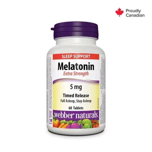 WELBER NATURALS MELATONIN 5MG TABLETS 60'S