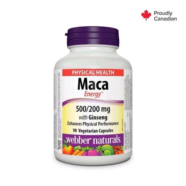 WELBER NATURALS MACA +GINSENG CAPSULES 60'S